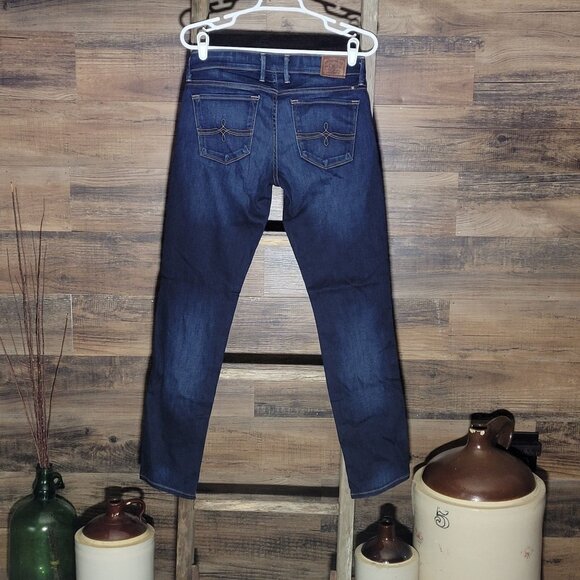 Lucky Brand Jeans Size 6 Cate Stacked Skinny Low Rise Medium Dark Wash Denim - Picture 2 of 12
